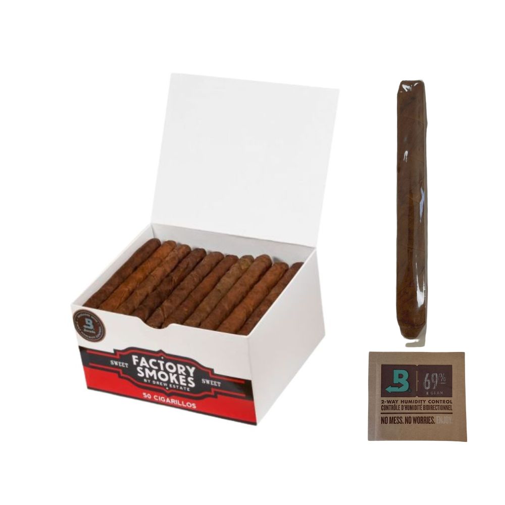 Factory Smokes CT Sweet 50 Cigarillos – Tatlı Uçlu Premium Cigarillo