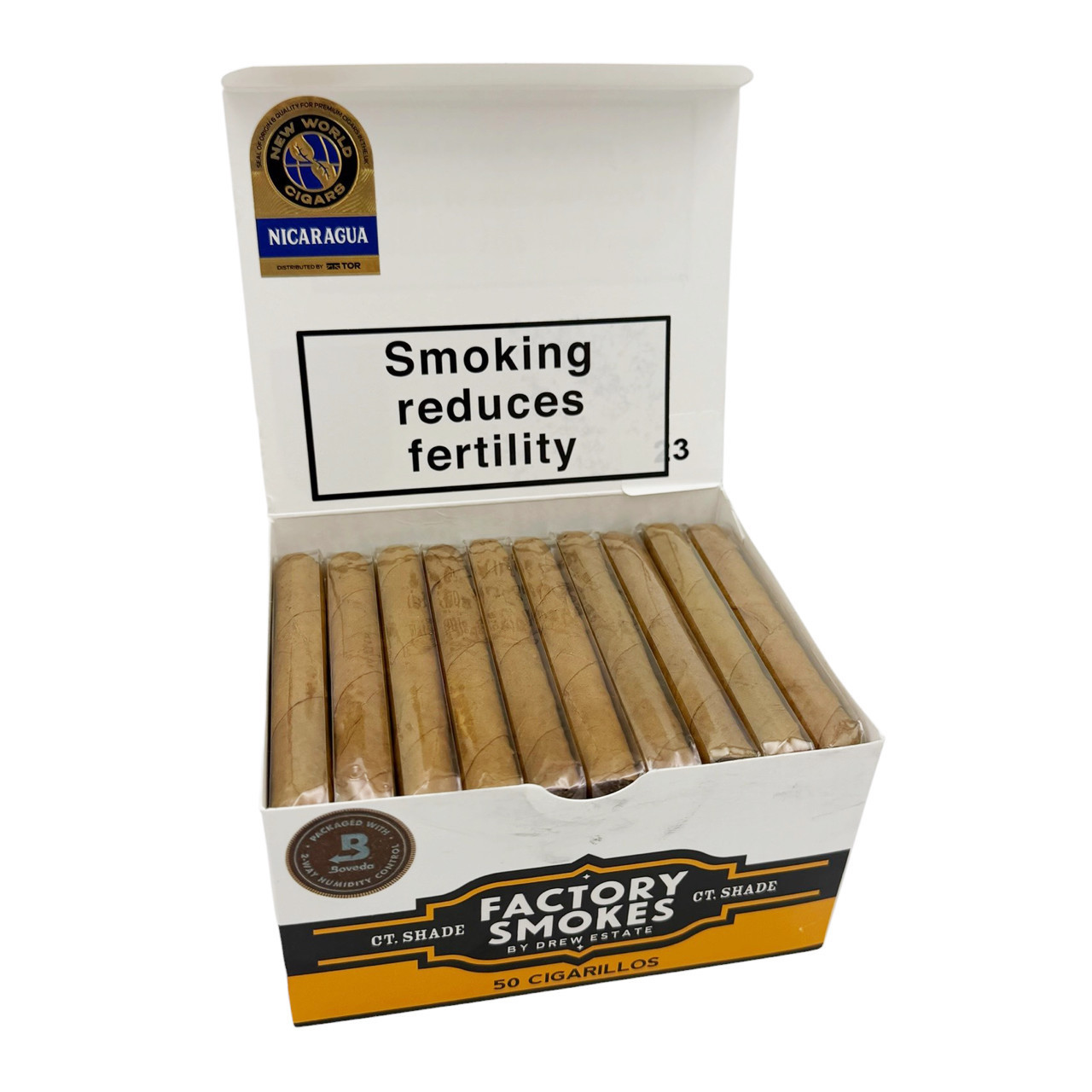 Factory Smokes Connecticut Shade 50 Cigarillos – Premium El Yapımı Cigarillo